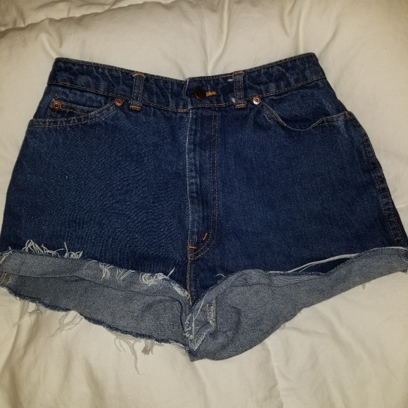 Vintage high waist Chic jean shorts - Picture 1 of 7
